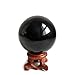 Mina Heal Black Obsidian Sphere for Meditation, Feng Shui, and Divination – Authentic Obsidian Crystal Ball for Protection and Energy Cleansing