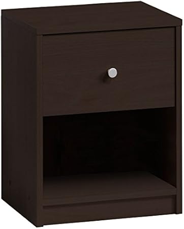 Amazon Com Tvilum Portland 1 Drawer Nightstand Brown Furniture Decor
