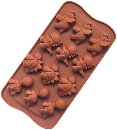 Interbusiness Silicone Mold Ice Cube Tray for Cake,Candy,Jelly &Chocolates Silicone Mold (Dinosaur)