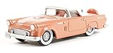 Oxford Diecast 87TH56001 HO Gauge 1:87 Scale Ford Thunderbird 1956 in Sunset coral/Colonial white