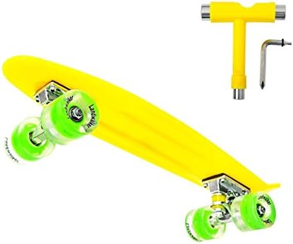 ENKNIGHT 22" Complete Skateboard Banana Cruiser Galaxy Skateboards Boys Girls Kids Board