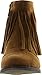 Breckelle's Womens Almond Toe Fringe Tassel Chunky Heel Cowboy Mid Calf Ankle Bootie