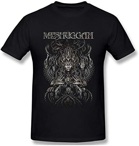 PopularTee Men Meshuggah Musical Deviance Band Logo Cool T-Shirts Black