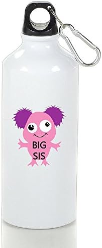 Xihuan Pink Monster Big Sister Aluminum Outdoor Sports Bottle Perfect For Mountaineering Glass White 400ml