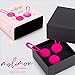 Kegel Balls Exercise Weights for Women - Pelvic Floor Strengthening Device - Silicone Ben Wa Balls for Beginner and Advanced Tightening and Bladder Control Post Pregnancy - Bonus Exercise Ball