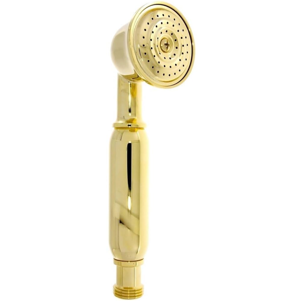 Schläfer 81135110 | Vintage Shower Head, Universal Retro Antique High Pressure Universal Shower Head, Nostalgie Shower Phone in Brass, Gold