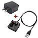 Fitbit Blaze Cable, Replacement Fitbit Blaze USB Charger Cable + 500mA AC Wall Charger Adapter for Fitbit Blaze Band Wireless Activity Bracelet by Bereezy