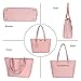 ELIMPAUL Women Fashion Handbags Tote Bag Shoulder Bag Top Handle Satchel Purse Set 4pcs