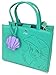 Loungefly x Disney The Little Mermaid Ariel Debossed Crossbody Bag with Shell Charm (One Size, Teal)