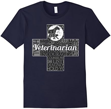 Mens Veterinarian T Shirt Best Veterinarian Shirt Small Navy