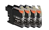 TS 4 BLACKS LC103 Compatible Ink Cartridges for Brother LC103 LC-103 (4 BLACK) for Multifunction Printers MFC-J4310DW MFC-J4410DW MFC-J4510DW MFC-J4610DW MFC-J4710 MFC-J470DW MFC-J475DW MFC-J870DW MFC-J875DW