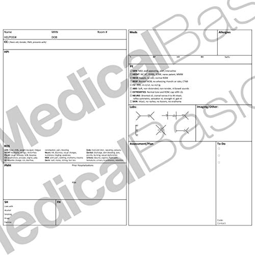 ICU H&P Notebook with 2 Day SOAP - Medical History and Physical Notebook, 50 Medical templates with  - //medicalbooks.filipinodoctors.org