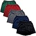 Alexander Del Rossa Mens Satin Boxer Shorts, Solid Color Individual or Packs