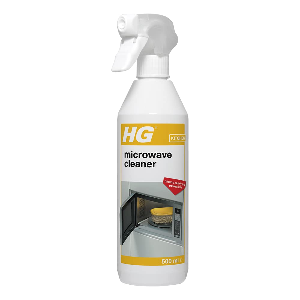 HG Microwave Cleaner - Powerful & Safe Grease & Food Deposit Remover for All Microwave & Combi Ovens - Cleans Quickly & Easily - 500ml