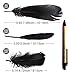 Feather for Crafts,250 Pcs Coloured Feather Striking Feathers for DIY Dream Catchers Natural Crafts Feathers for Wedding/Party/Decorations(3 Sizes) (Black)