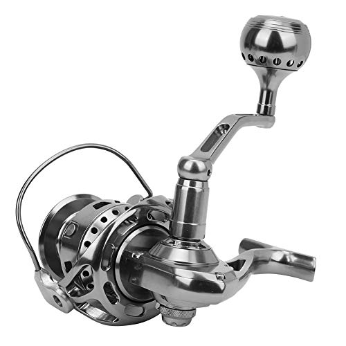 Nannday Verschleißfeste Metallgussrolle, Vollmetallspule Spinning Angelrolle, Seefischerei für Wildfischen