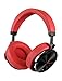 Bluedio T5 Active Noise Cancelling Headphones Over Ear Wireless Bluetooth Headphones with Mic Portable Stereo Headsets for Cell Phones Travel Work (Red)