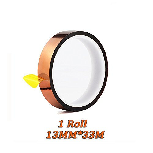 13mm X 33m 100ft High Temperature Heat Resistant Tape Electronic Polyimide Tape