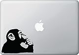 Chimp Thinking - Macbook or Laptop Vinyl Decal Sticker - Yadda-Yadda Design Co. (5.25
