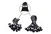 uComforts Premium Black Ball Bungee Cords, Quality 50 Pack of 4 inch, 6 inch Black UV Treated Cord, Giving You The Best New Ball Bungee, Bungee Loop with Ball, Ball Bungee Cord, Tarp Bungee Cords