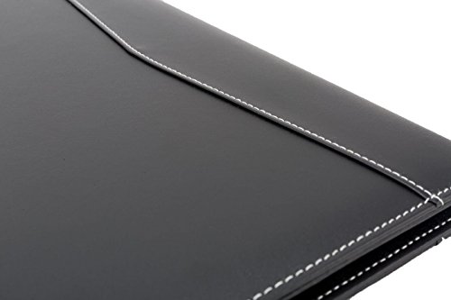 Executive PU Leather Portfolio, designed for professional meetings and interviews, Padfolio with legal pad and business card slots (-502)