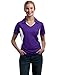 Sport Tek Side Blocked Micropique Polo (LST655) Purple/White, 2XL
