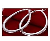 SOSUO 925 Sterling Silver Fashion Classic Big Hoop Drop Dangle Earring