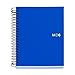 Miquelrius 6 x 8 Wirebound Notebook, 6-Subject, College Ruled, Blue, A5-8.27