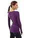 Patty Women's Raglan V Neck Long Sleeve Ruched Tee