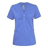 Adar Indulgence Womens Jr. Fit Scarf Neck Scrub Top
