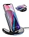 ELEGIANT Wireless Charger, 10W Qi-Certified Wireless Charging Stand 0 to 90 Degrees Adjustable Fast Charging Galaxy S10 Plus S10E S9,Compatible with iPhone 11 11 Pro XS MAX XR XS X 8 8 Plus
