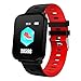 Meidexian888 Smart Watch for iOS Android, Blood Pressure Heart Rate Sleep Monitor Remote Photography Sports Fitness Watch (Red)thumb 1