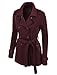 RubyK Womens Double Breasted Pea Coat Jacket with Pockets