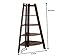 Poundex Corner Shelf, Walnut