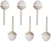Oasis Wedding Belle Bouquet Holders for Eiffel Tower Vases and Artificial Flowers (White Handle)
