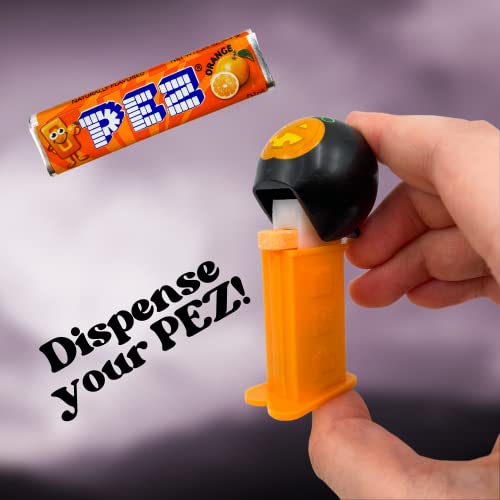 PEZ Candy Mini Halloween Candy Dispensers Trick or Treat Favors, Bag of 12, Orange, 0.32 Ounce
