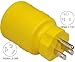 Conntek 30222-YW 15A to L5-30R Plug Adapter,Yellow