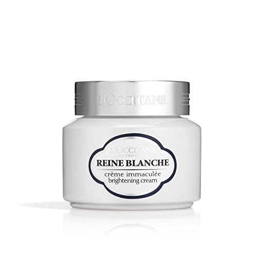 L'Occitane Reine Blanche Brightening Face Cream To Hydrate Skin To Help Even Out The Appearance Of Skin Tone, 1.7 oz.