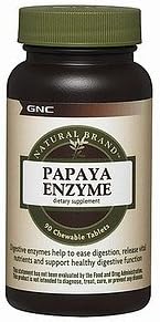 GNC Natural Brand Papaya Enzyme 90 Tablets