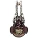 Classic Country Western Six-shooter Pistols Wine Bottle Holder Statue in Vintage Wild West Home Decor Sculptures As Decorative Tabletop Wine Racks & Display Stands or Rustic Gifts for Cowboys