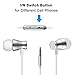 Bambud in-Ear Earbuds Headphones, Bambud Magnetic Wired Earphones Stereo Noise Cancelling Earphones with Mic and Volume (Silver)thumb 2