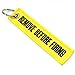 Remove Before Firing Keychain - Yellow/Black by Rotary13B1