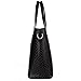 Z-joyee Women 3 Piece Tote Bag Pu Leather Weave Handbag Shoulder Purse Bags Set
