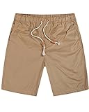 Lende Men Linen Casual Classic Fit Flat Front Beach short cotton