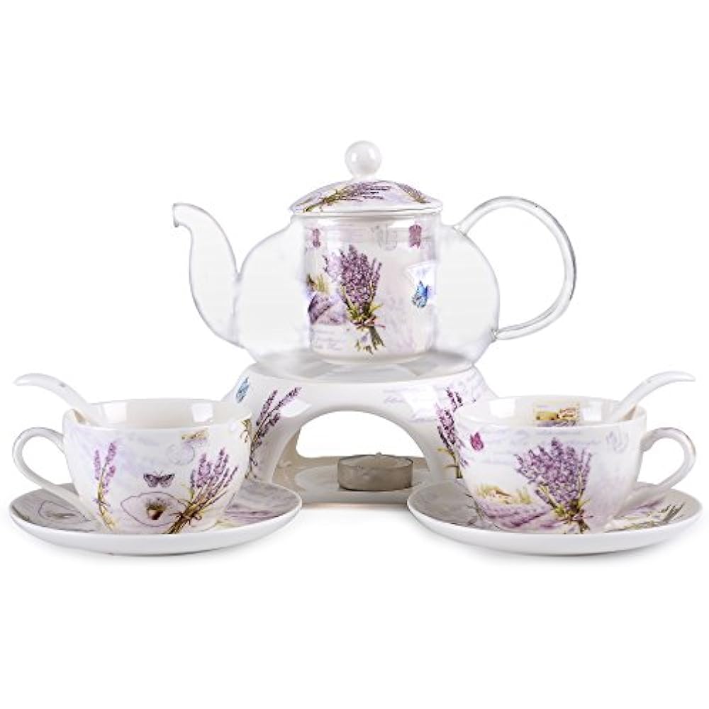 24 Teapots Oz Tea Maker Teapot With Porcelain Warmer And Set Of Cup