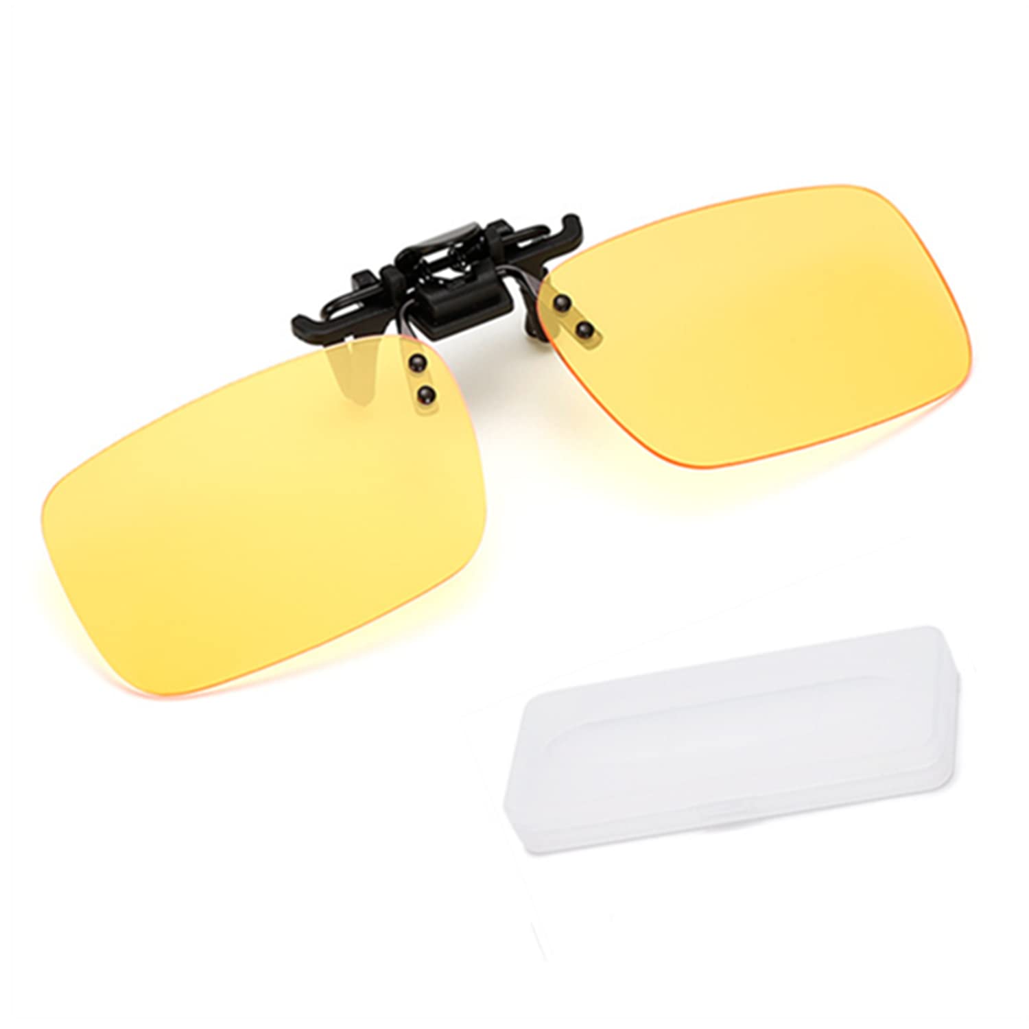 LATRAT Clip-On Lens Glasses for Blocking Blue Light, High Definition, Blue Light Filter, Good for Cycling, Clip-On Gaming Lenses, High Protection Suitable for All Frames, [Any], One Size