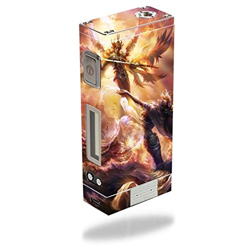 Innokin iTaste MVP 3.0 Vape E-Cig Mod Box Vinyl DECAL STICKER Skin Wrap / Flying Angels Fighting Above the Clouds at Sunset Printed Design