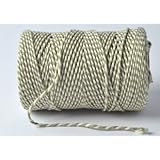 EVERLASTO "BEAUTIFUL" COTTON BAKERS TWINE - 30 COLOURS - 100M (SAGE GREEN, 100M)
