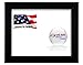 US Art 17x22 Black Flat 1.25 Inch, Smooth Wrapped Finish Wood Composite Wall Decor Picture Poster Frame