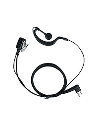 Caroo G Shape Clip-Ear Ear Piece Auriculares para radio bidireccional Motorola cp200 GP68 GP88 cls1110 cls1410, etc.